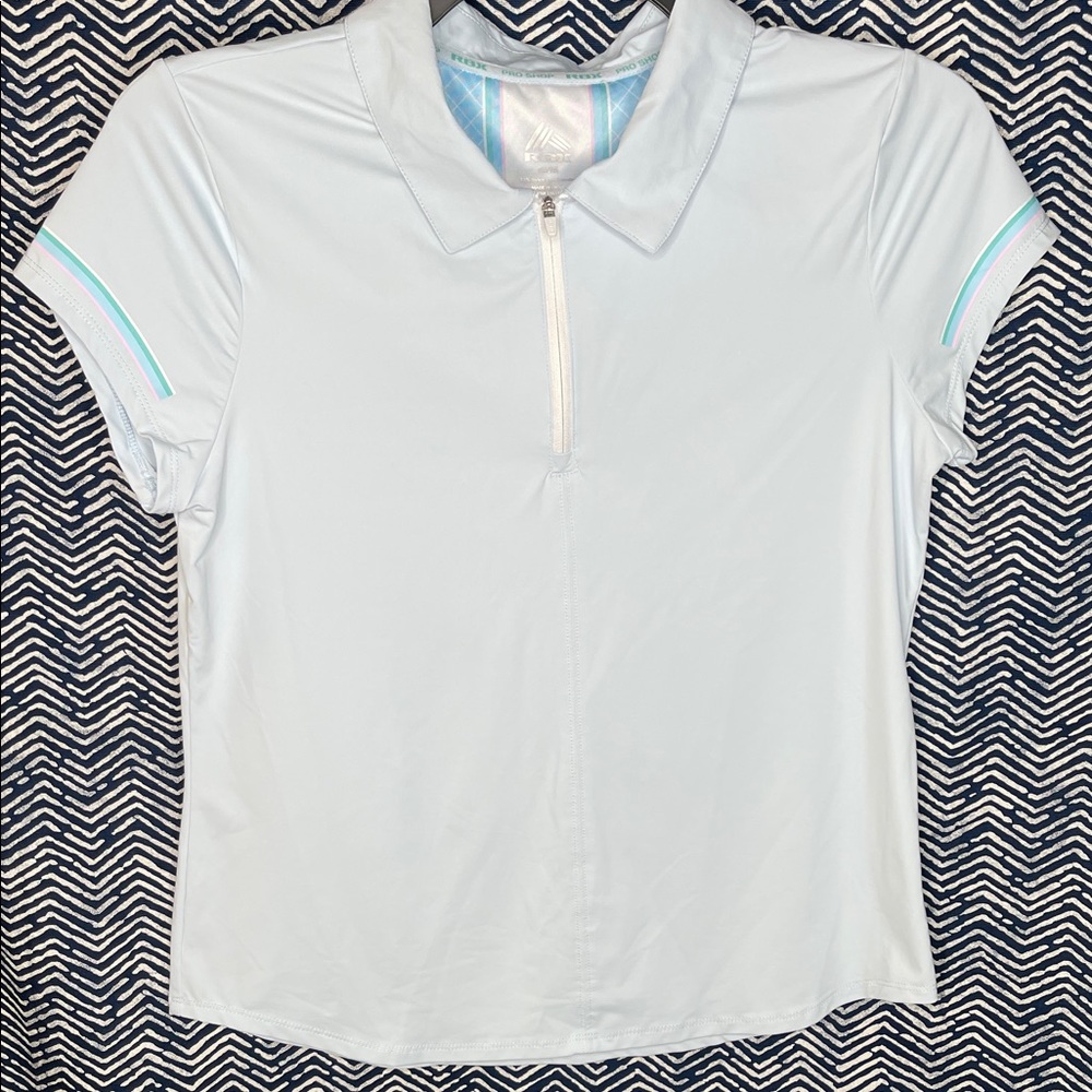 RBX Light Blue Women's Button Down Shirt